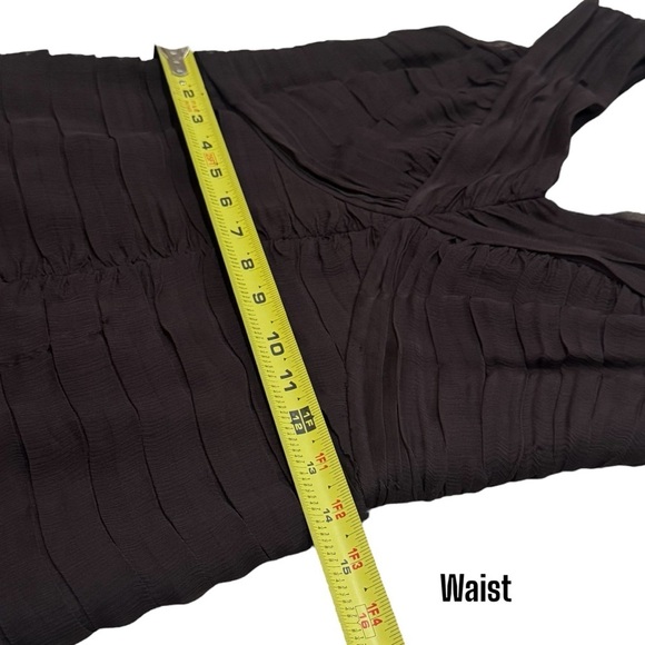 Tadashi Collection Elegant 100% Silk Tiered Cocktail Old Money Party Dress 10P - Picture 11 of 12